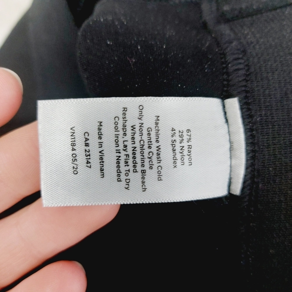 Talbots Soho Black Solid Shadow Heather Leggings P5220 - Picture 9 of 11
